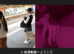 酒飲み朝帰り記憶あまり無いレズお姉さんから電車痴漢される可愛らしい女子