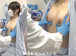 おっぱい触診でやらしい乳首弄りされ続け乳首コリ硬くなる姿そそる女性達